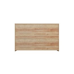 Cómoda de 6 Cajones con Amplio Espacio de Almacenaje - Color Natural - 120x40x75 cm - Mueble Moderno para Dormitorio.