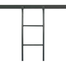 Litera Metálica Reforzada con Barandilla y Escalera - Estructura Tubular - Acero aleado - Color Gris - 90x190 Cm