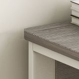 Meyvaser.com Ecommerce Company Escritorio de Oficina con 3 Cajones, MDF Gris y Blanco, 120x48x74cm - Moderno y Funcional