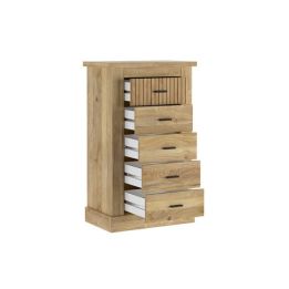 Sinfonier 5 Cajones, Cómoda Dormitorio, Acabado en Mauvella Rayas / 66 cm (Largo) x 107 cm (Alto) x 39,6 cm de (Fondo)